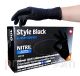 Чёрные нитриловые перчатки, Ampri Style Black, 100 шт / уп (размер - XL)