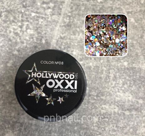 Hollywood Gel OXXI, 5 мл ( в ассортименте 13 цветов ) 08