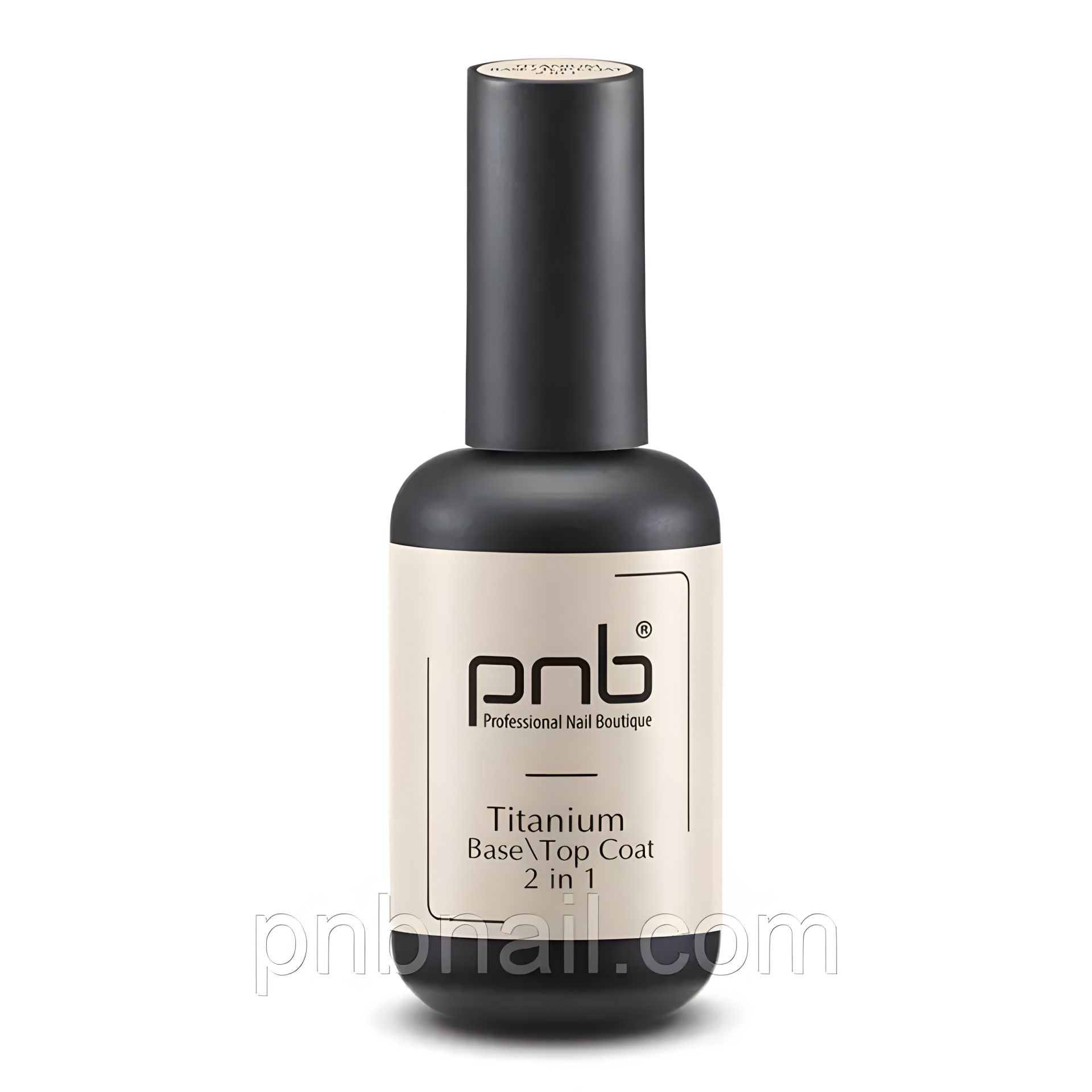PNB Титанове покриття 2-в-1 / Titanium Base/Top Coat 2 in 1 / 8 мл та 17 мл PNB Титанове покриття 2-в-1 / Titanium Base/Top Coat 2 in 1 / 8 мл та 17 мл