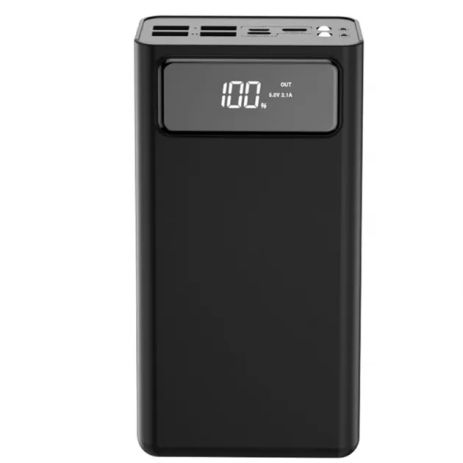 Повербанк XO PR124 Digital Display 40000 mAh Чорний