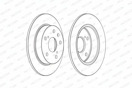 Тормозной диск для SUZUKI VITARA, FERODO (DDF2493C) Тормозной диск для SUZUKI VITARA, FERODO (DDF2493C)