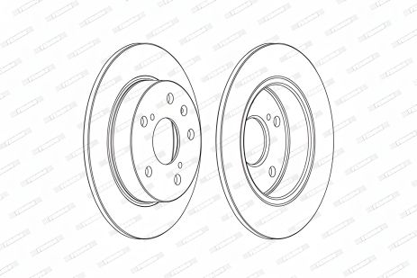 Гальмівний диск SUZUKI VITARA, FERODO (DDF2493C)
