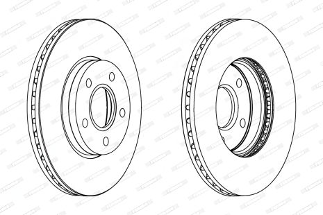 Диск гальмівний VOLVO V50, FORD FOCUS, FERODO (DDF1222C) Диск гальмівний VOLVO V50, FORD FOCUS, FERODO (DDF1222C)