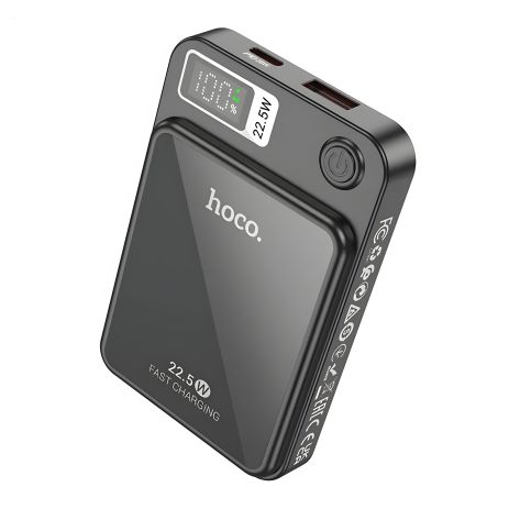 Hoco DB40 River Magnetic Wireless Charging Power Bank 5000mAh Black