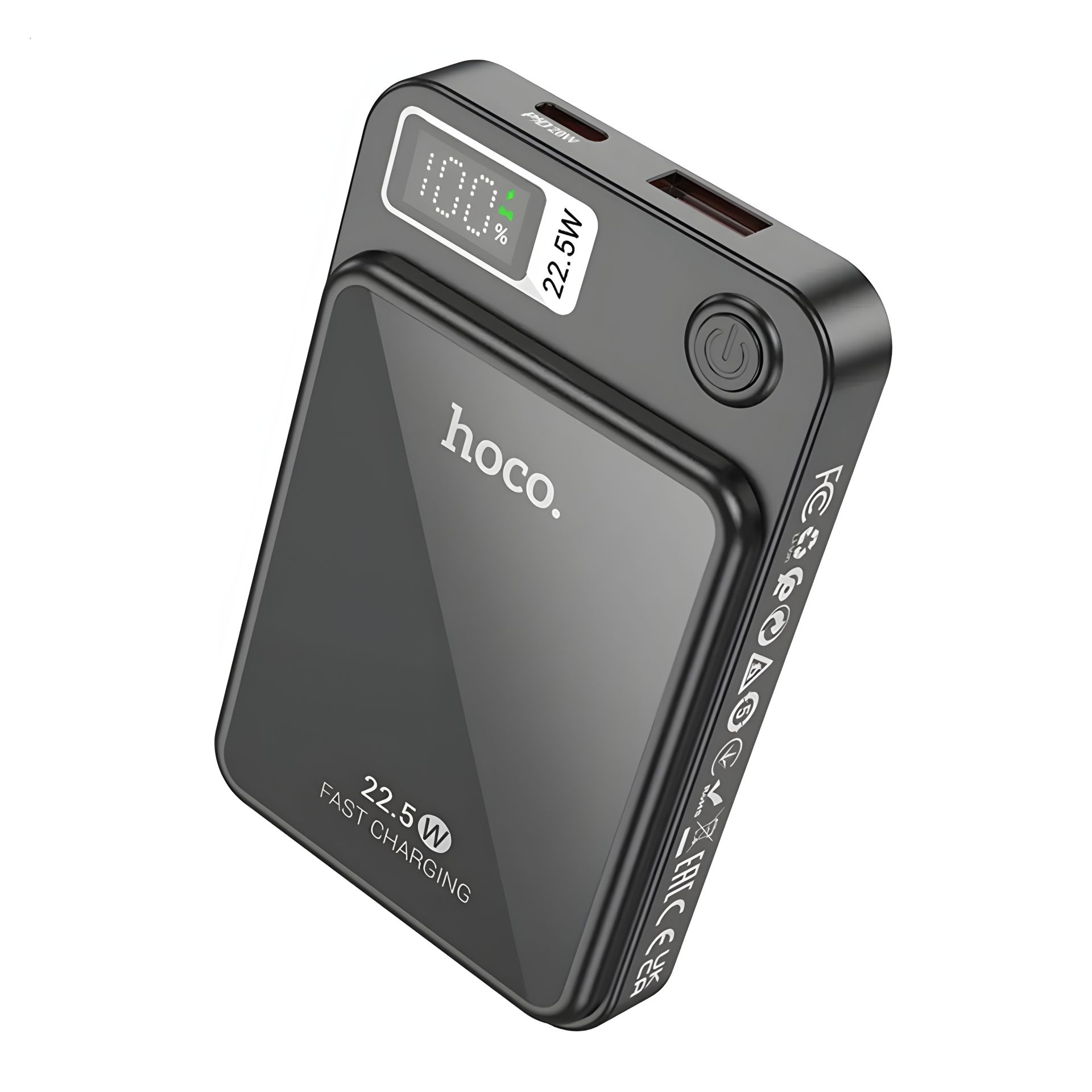 Повербанк Hoco DB40 River magnetic Wireless charging 5000mAh Чорний Повербанк Hoco DB40 River magnetic Wireless charging 5000mAh Чорний
