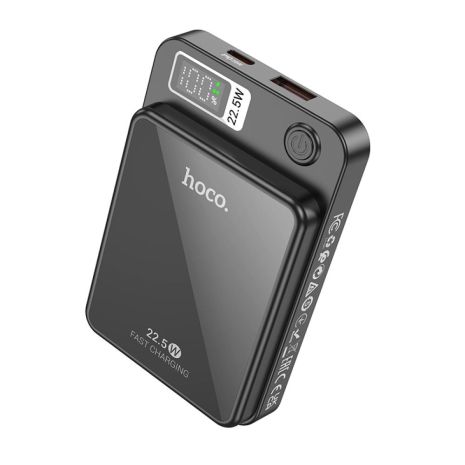 Power Bank Hoco DB41 River magnetic Wireless charging 10000mAh Black