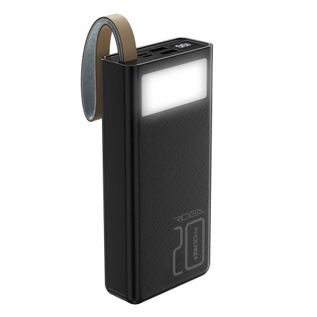 Повербанк Ridea RP-D20L+ Phoenix20+ PD/QC 3.0 20W digital display + lamp 20000 mAh black