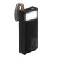 Ridea RP-D20L+ Phoenix20+ PD/QC 3.0 20W Power Bank with Digital Display and Lamp 20000mAh Black