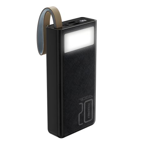 Повербанк Ridea RP-D20L+ Phoenix20+ PD/QC 3.0 20W digital display + lamp 20000 mAh black Повербанк Ridea RP-D20L+ Phoenix20+ PD/QC 3.0 20W digital display + lamp 20000 mAh black