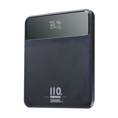Повербанк Remax RPP-669 20000mAh 110W (65W + 40W) PD+QC + кабель Type-C 100W black Повербанк Remax RPP-669 20000mAh 110W (65W + 40W) PD+QC + кабель Type-C 100W black