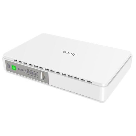 ДБЖ (USP) для роутера Hoco DB25 Plus (10000mAh, 18W, 1USB, DC 9/12V, DC 5V, POE 15/24V) White