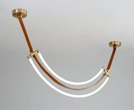 Люстра подвесная светодиодная VALESO THD63856-1500 30W коричневая