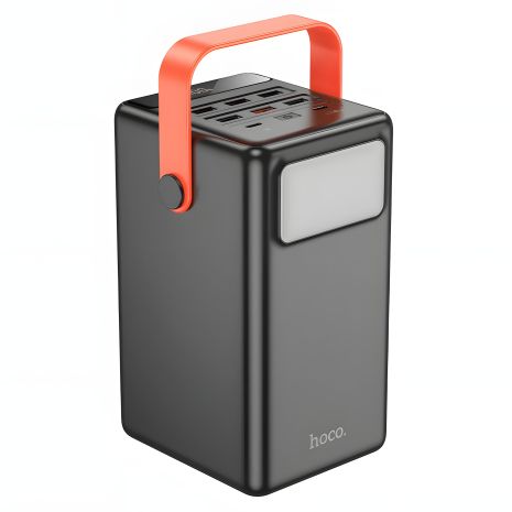 Повербанк HOCO J142 Surpass 100000mAh, fully compatible, 6USB, 2Type-C, 22.5W, PD, QC, 3A, black