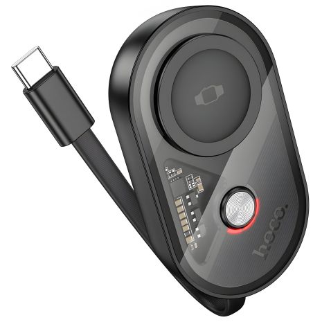 Повербанк HOCO J145 Whale with wireless charger for iWatch 1200mAh black Повербанк HOCO J145 Whale with wireless charger for iWatch 1200mAh black