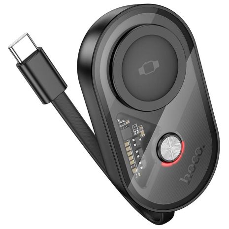 Повербанк HOCO J145 Whale with wireless charger for iWatch 1200mAh black
