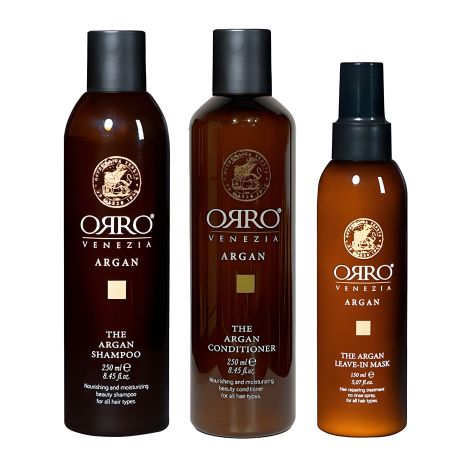 ORRO TRIO Venezia The Argan набор: шампунь, кондиционер, спрей-маска (250/250/150 мл) ORRO TRIO Venezia The Argan набор: шампунь, кондиционер, спрей-маска (250/250/150 мл)
