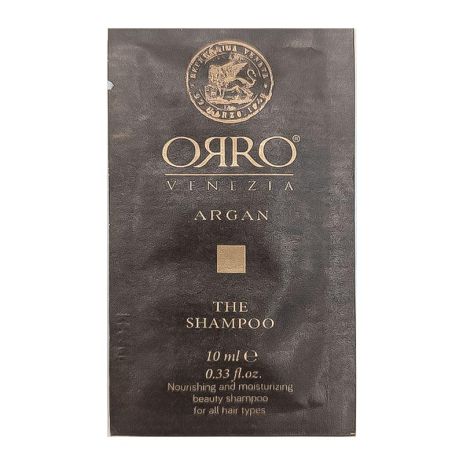 Шампунь ORRO Venezia Argan Shampoo питательный и увлажняющий с маслом арганы, 10 мл (саше)