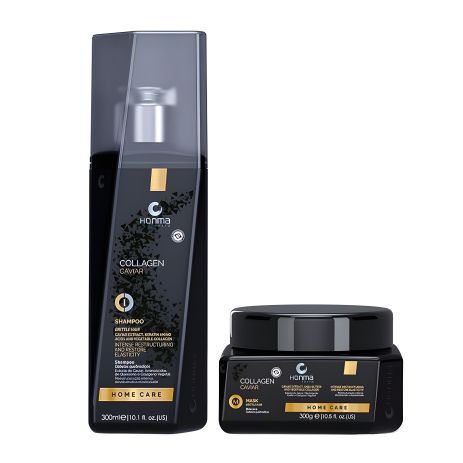 Набір для глибокого відновлення волосся Honma Tokyo Caviar Care DUO-2, шампунь і маска, 2х300 мл