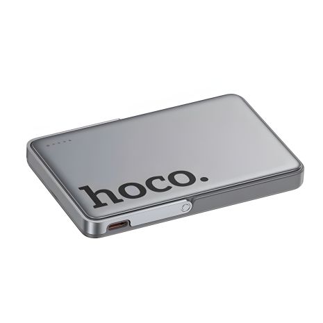 Повербанк HOCO Q36 Sunlight magnetic suction+holder 5000mAh, 1Type-C, 20W, 3A, PD, QC, metal-grey