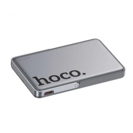 Повербанк HOCO Q36 Sunlight magnetic suction+holder 5000mAh, 1Type-C, 20W, 3A, PD, QC, metal-grey Повербанк HOCO Q36 Sunlight magnetic suction+holder 5000mAh, 1Type-C, 20W, 3A, PD, QC, metal-grey