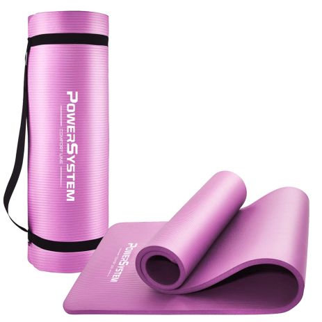 PS-4017 NBR Fitness Yoga Mat Plus Pink (180x61x1)