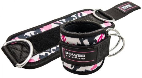 Манжеты на лодыжке Павер систем PS-3470 Ankle Strap Camo Pink/Black