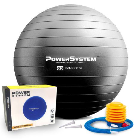 Фітнес-м'яч (fitball) Pav PS-4012 Ø65 см Pro Gymball Black