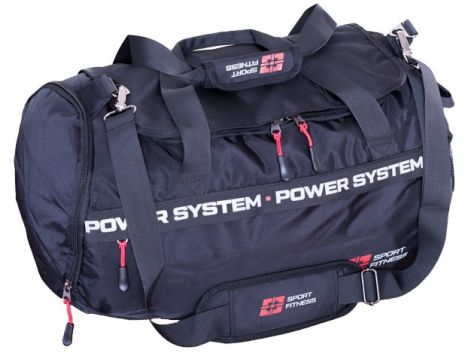 Сумка спортивная Павер систем PS-7012 Gym Bag-Dynamic Black/Red (38л)