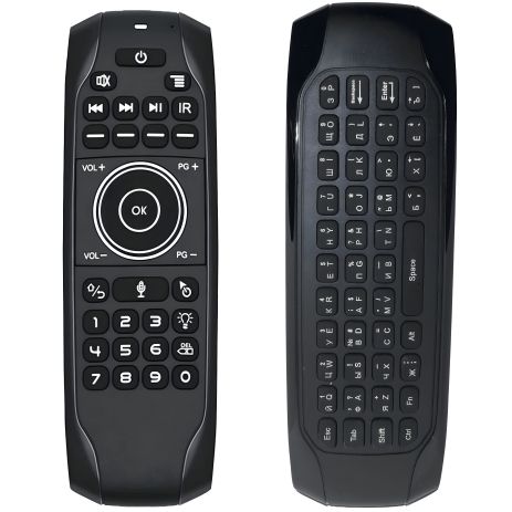 Пульт дистанційного керування G7V PRO Air mouse USB 2.4G (гіроскоп + мікрофон + клавіатура) EN/RU Пульт дистанційного керування G7V PRO Air mouse USB 2.4G (гіроскоп + мікрофон + клавіатура) EN/RU