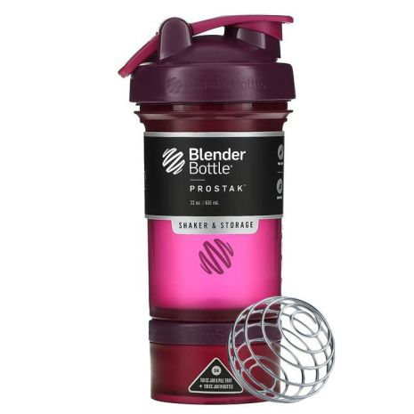 Спортивный шейкер BlenderBottle ProStak 22oz/650ml с 2-мя контейнерами Plum