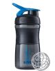 Спортивний шейкер (пляшка) BlenderBottle SportMixer Flip 20oz/590ml Black/Cyan