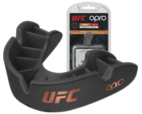 Боксерская капа OPRO Bronze UFC Hologram Black (art.002258001)