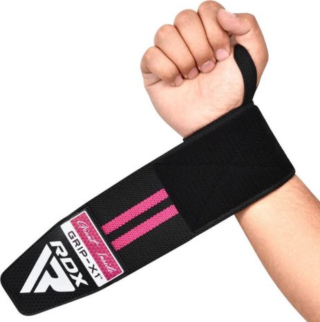 Бинти для зап'ясть (кистьові бинти) RDX GYM WRIST WRAP R11 BLACK/PINK