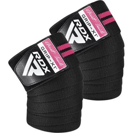 Бинты на колени RDX GYM KNEE WRAP R11 BLACK/PINK