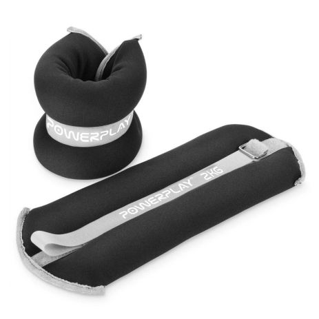 Утяжелители-манжеты для ног и рук Паверплей PP-4349 Ankle/Wrist Weights (2шт.*2 kg) (пара) Черные