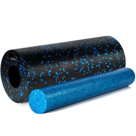 Massage Video (Roller) Гладкий Pavverpley PP-4348 2 в 1 EPP FOAM Roller Black/Blue (33x14cm)