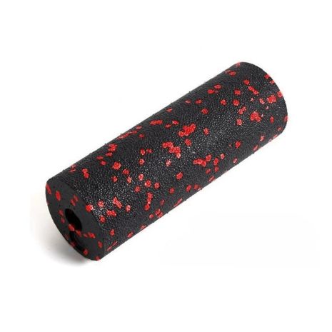 Массажный ролик (роллер) гладкий Паверплей PP-4346 Mini EPP Foam Roller Черно/Красный (15x5,3см.)