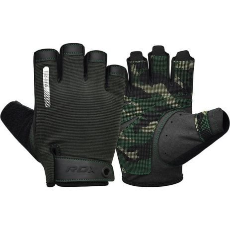 Рукавички для фітнесу RDX T2 Half Army Green S