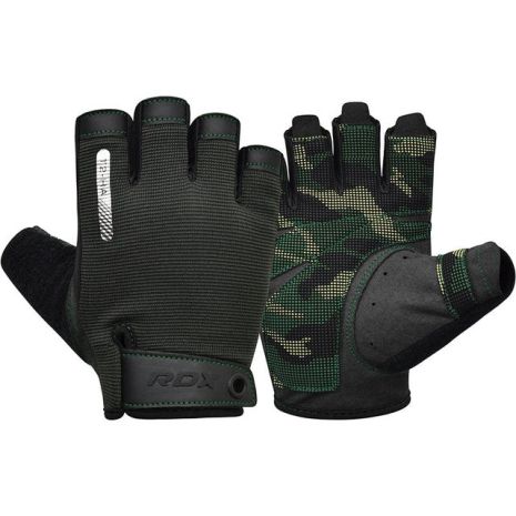 Перчатки (фитнес) RDX T2 Half Army Green S