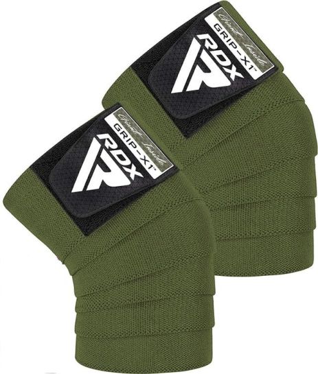 Бинти на коліна RDX K1 GYM Knee Wraps Army Green