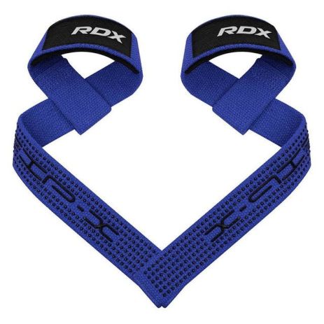 RDX S4 Gym Cotton Gel ремінці сині плюс тягові ремінці