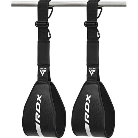 Петлі підвісні (петлі Береша) RDX F6 KARA Gym Workout Abs Straps Black/White