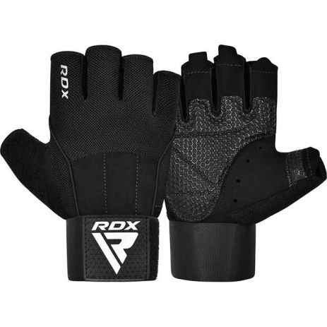 Рукавички для фітнесу RDX W3 BLACK WITH EVA PADDING-M