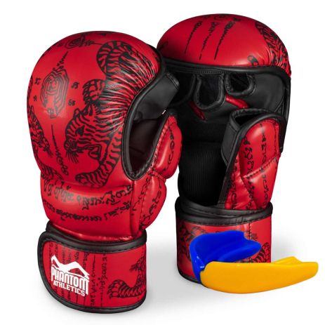 Перчатки (ММА) Фантом Muay Thai Red L/XL (капа в подарок)