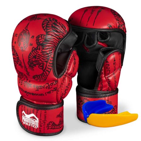 Перчатки (ММА) Фантом Muay Thai Red S/M (капа в подарок)