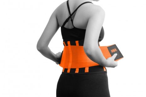 Компрессионный пояс Мадмакс MFA-277 Slimming belt Black/neon orange M