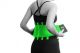 Компрессионный пояс Мадмакс MFA-277 Slimming belt Black/neon green L