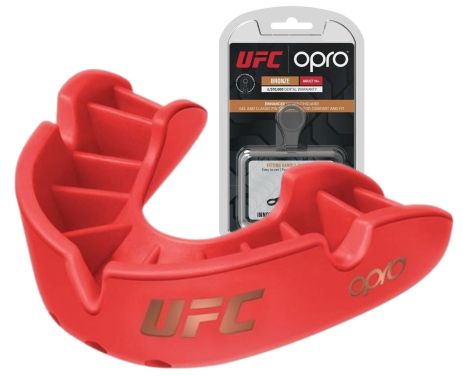 Капа OPRO Bronze UFC взрослая (возраст 11+) Red (ufc.102512002)