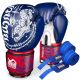 Боксерські рукавиці Фантом Muay Thai Blue 10 унцій (капа в подарунок)