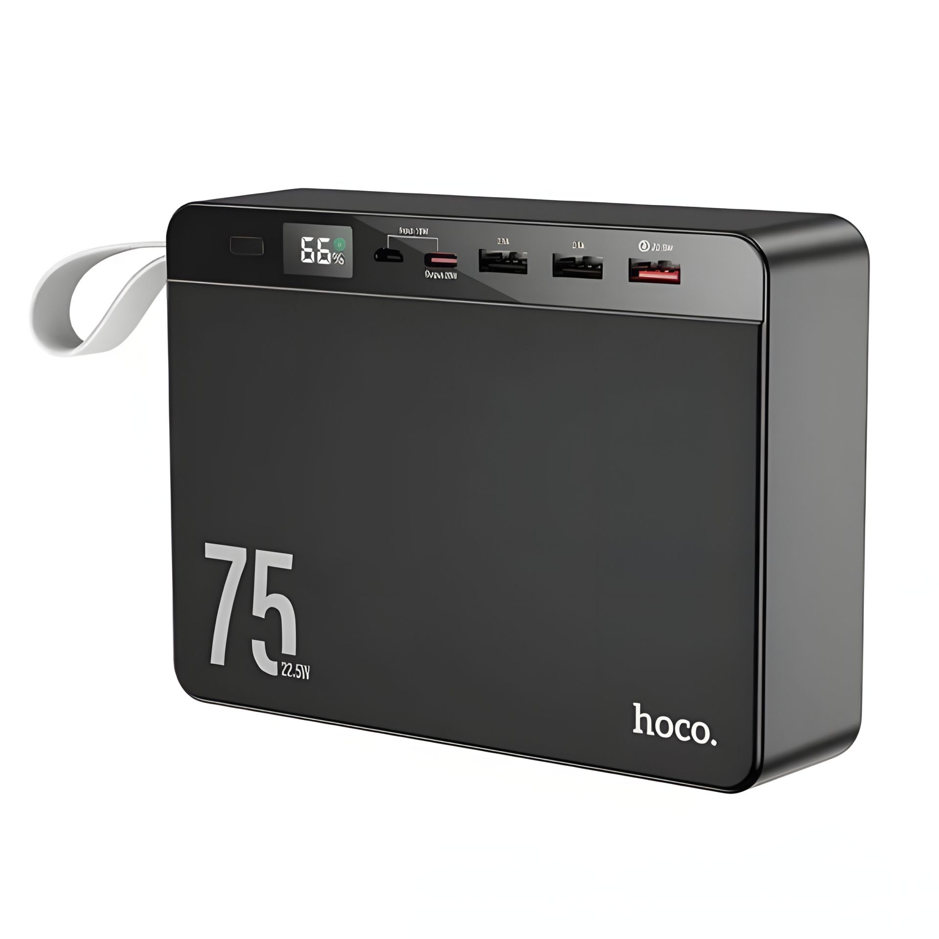 Повербанк HOCO J94 Overlord 75000 mAh PD20W, QC22.5W, LCD black Повербанк HOCO J94 Overlord 75000 mAh PD20W, QC22.5W, LCD black